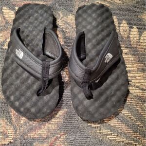 Black North Face Base Camp Flip Flops